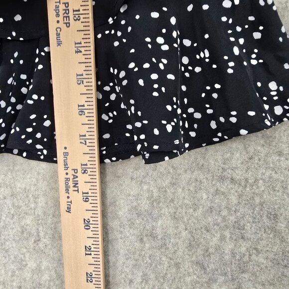 Black & White Polka Dot Ruffled Skirt Medium - Picture 5 of 6
